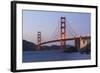 Golden Gate Bridge, in the Evening, California, San Francisco-Marco Isler-Framed Photographic Print