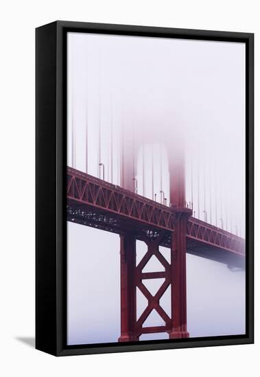 Golden Gate Bridge in the Mist, San Francisco, California, United States of America, North America-Jean Brooks-Framed Stretched Canvas