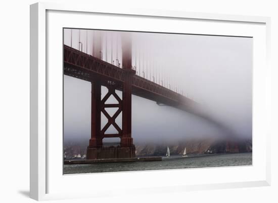 Golden Gate Bridge in the Mist, San Francisco, California, United States of America, North America-Jean Brooks-Framed Photographic Print