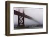 Golden Gate Bridge in the Mist, San Francisco, California, United States of America, North America-Jean Brooks-Framed Photographic Print