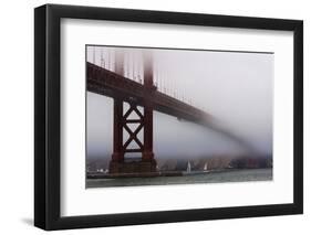 Golden Gate Bridge in the Mist, San Francisco, California, United States of America, North America-Jean Brooks-Framed Photographic Print