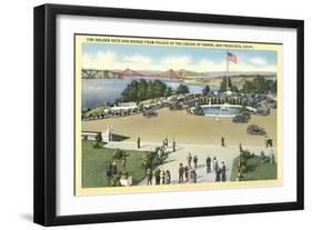 Golden Gate Bridge, Legion of Honor-null-Framed Art Print