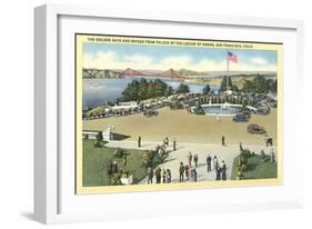 Golden Gate Bridge, Legion of Honor-null-Framed Art Print
