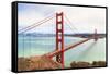 Golden Gate Bridge on Foggy Day, San Francisco, California-Zechal-Framed Stretched Canvas