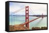 Golden Gate Bridge on Foggy Day, San Francisco, California-Zechal-Framed Stretched Canvas