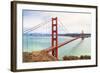 Golden Gate Bridge on Foggy Day, San Francisco, California-Zechal-Framed Photographic Print