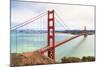 Golden Gate Bridge on Foggy Day, San Francisco, California-Zechal-Mounted Photographic Print