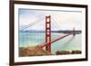 Golden Gate Bridge on Foggy Day, San Francisco, California-Zechal-Framed Photographic Print