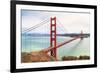 Golden Gate Bridge on Foggy Day, San Francisco, California-Zechal-Framed Photographic Print