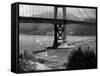 Golden Gate Bridge on Opening Day of the Yacht Season-null-Framed Stretched Canvas