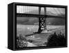 Golden Gate Bridge on Opening Day of the Yacht Season-null-Framed Stretched Canvas