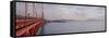 Golden Gate Bridge Pano #122-Alan Blaustein-Framed Stretched Canvas