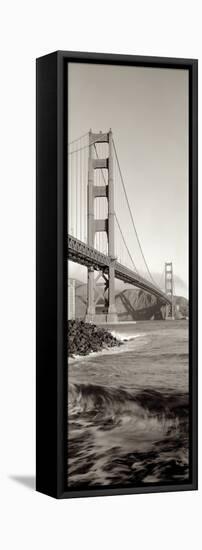 Golden Gate Bridge Pano #2-Alan Blaustein-Framed Stretched Canvas