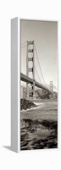 Golden Gate Bridge Pano #2-Alan Blaustein-Framed Stretched Canvas