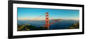 Golden Gate Bridge Panorama in San Francisco as the Famous Landmark.-Songquan Deng-Framed Photographic Print