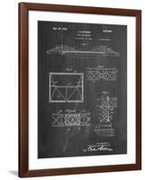 Golden Gate Bridge Patent, Long Span Bridge-null-Framed Art Print