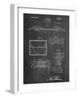 Golden Gate Bridge Patent, Long Span Bridge-null-Framed Art Print