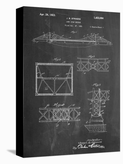 Golden Gate Bridge Patent, Long Span Bridge-null-Stretched Canvas