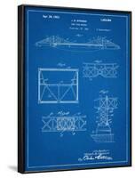 Golden Gate Bridge Patent, Long Span Bridge-null-Framed Art Print