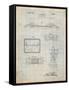Golden Gate Bridge Patent, Long Span Bridge-Cole Borders-Framed Stretched Canvas