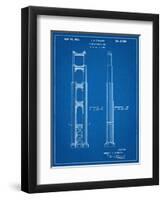 Golden Gate Bridge Patent-null-Framed Art Print