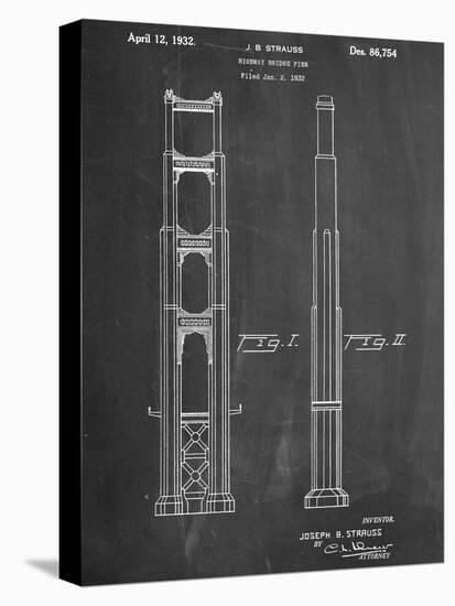 Golden Gate Bridge Patent-null-Stretched Canvas