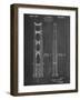 Golden Gate Bridge Patent-null-Framed Art Print