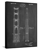 Golden Gate Bridge Patent-null-Framed Stretched Canvas