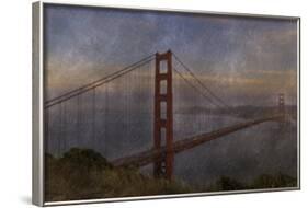 Golden Gate Bridge Rain Painterly-Galloimages Online-Framed Photographic Print