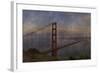 Golden Gate Bridge Rain Painterly-Galloimages Online-Framed Photographic Print