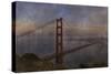 Golden Gate Bridge Rain Painterly-Galloimages Online-Stretched Canvas