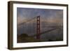 Golden Gate Bridge Rain Painterly-Galloimages Online-Framed Photographic Print