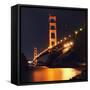 Golden Gate Bridge Retro View-Vincent James-Framed Stretched Canvas