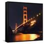 Golden Gate Bridge Retro View-Vincent James-Framed Stretched Canvas