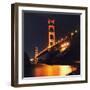 Golden Gate Bridge Retro View-Vincent James-Framed Premium Photographic Print