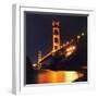 Golden Gate Bridge Retro View-Vincent James-Framed Premium Photographic Print