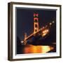 Golden Gate Bridge Retro View-Vincent James-Framed Photographic Print