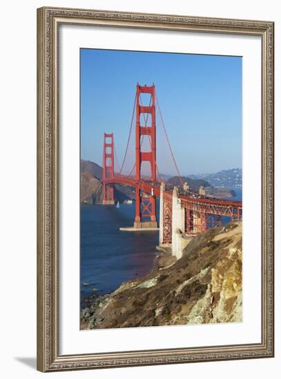 Golden Gate Bridge, San Francisco, California, United States of America, North America-Miles-Framed Photographic Print