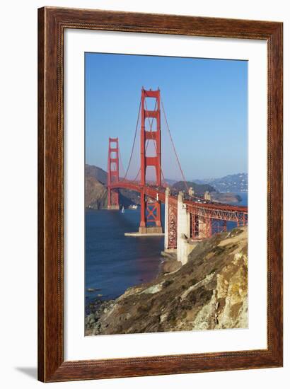Golden Gate Bridge, San Francisco, California, United States of America, North America-Miles-Framed Photographic Print