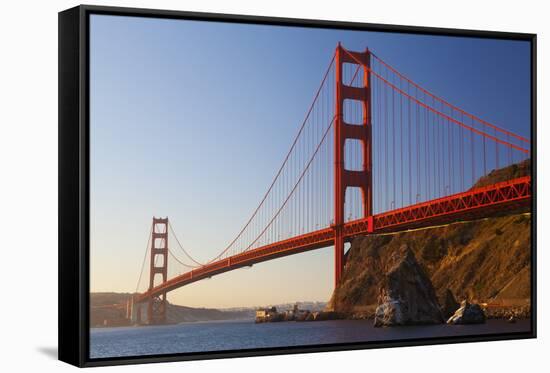 Golden Gate Bridge, San Francisco, California, United States of America, North America-Miles-Framed Stretched Canvas