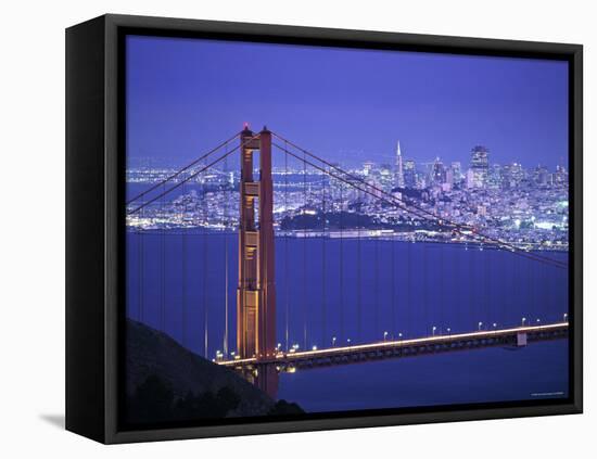 Golden Gate Bridge, San Francisco, California, USA-Walter Bibikow-Framed Stretched Canvas