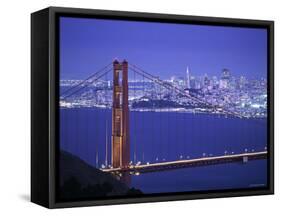 Golden Gate Bridge, San Francisco, California, USA-Walter Bibikow-Framed Stretched Canvas