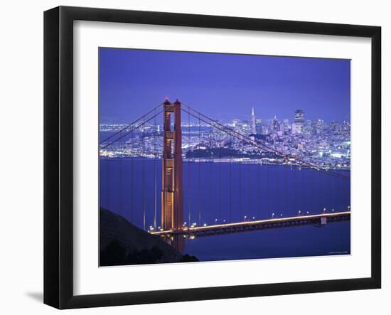 Golden Gate Bridge, San Francisco, California, USA-Walter Bibikow-Framed Photographic Print