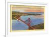 Golden Gate Bridge, San Francisco, California-null-Framed Premium Giclee Print