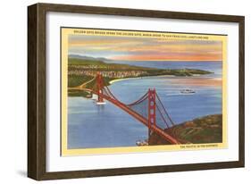 Golden Gate Bridge, San Francisco, California-null-Framed Art Print