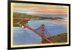 Golden Gate Bridge, San Francisco, California-null-Framed Art Print