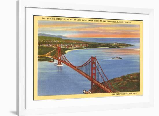 Golden Gate Bridge, San Francisco, California-null-Framed Art Print