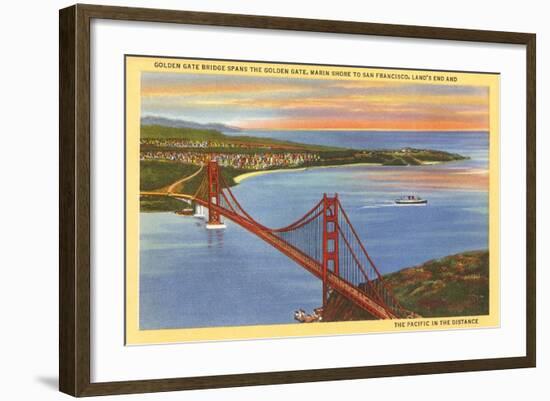 Golden Gate Bridge, San Francisco, California-null-Framed Art Print