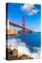 Golden Gate Bridge San Francisco from Presidio in California USA-holbox-Stretched Canvas