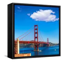 Golden Gate Bridge San Francisco from Presidio in California USA-holbox-Framed Stretched Canvas